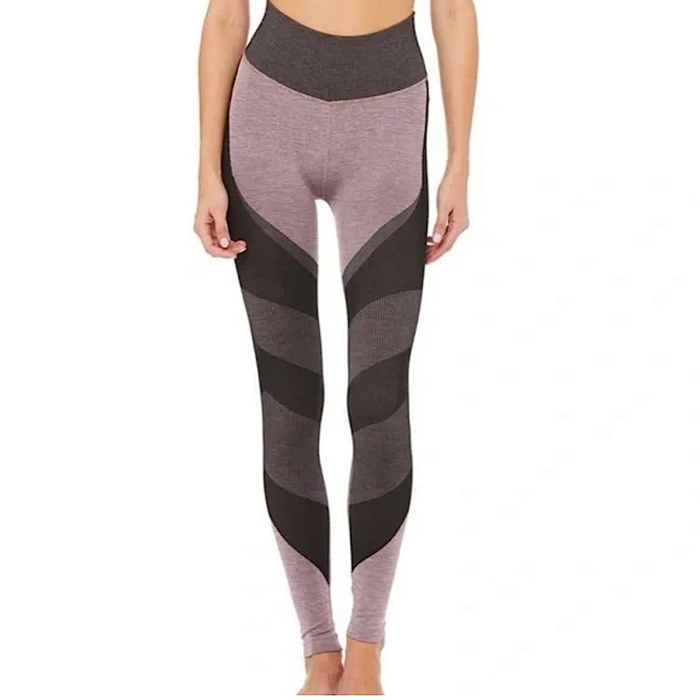 ALO Yoga Pink and Black Leggings